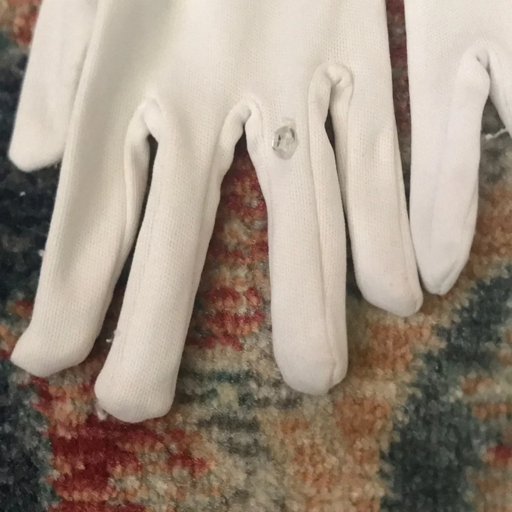 Kids Gloves with Rhinestone Accent